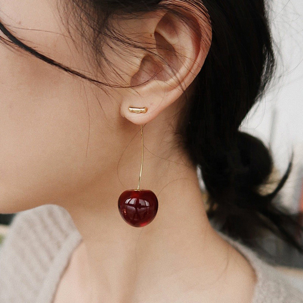 Cherry Earrings - SlfLuvs Jewelry