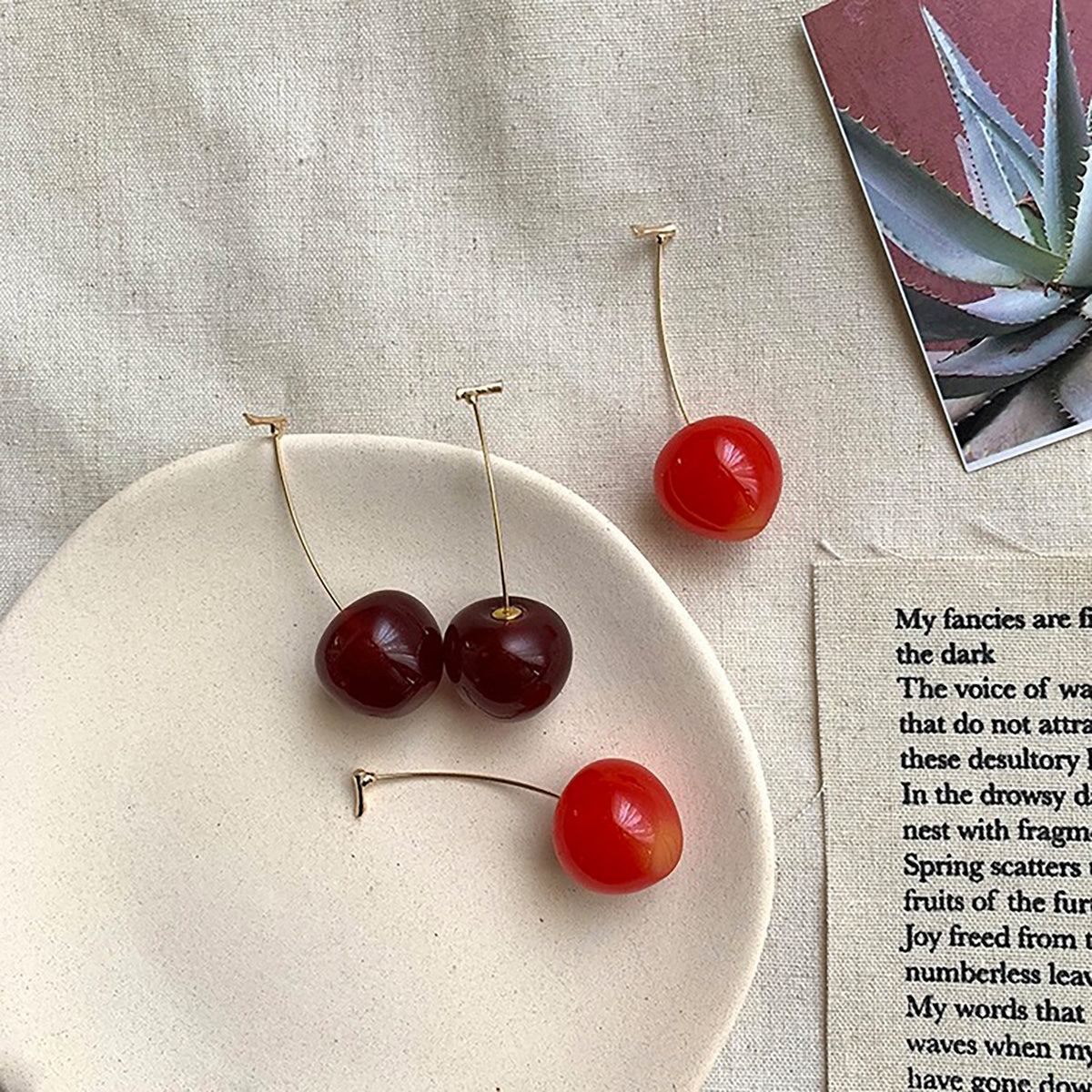 Cherry Earrings - SlfLuvs Jewelry