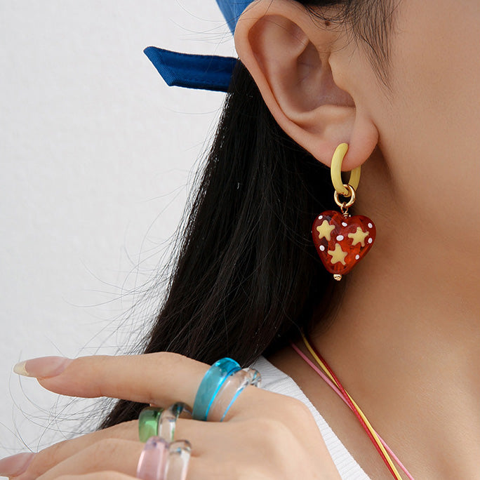 Candy Hearts Earring - SlfLuvs Jewelry