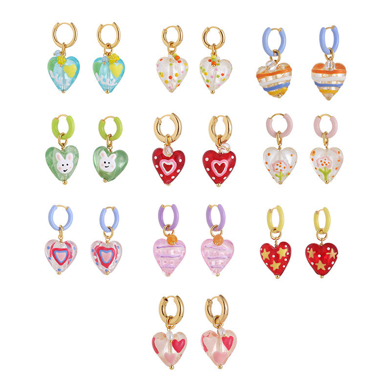 Candy Hearts Earring - SlfLuvs Jewelry