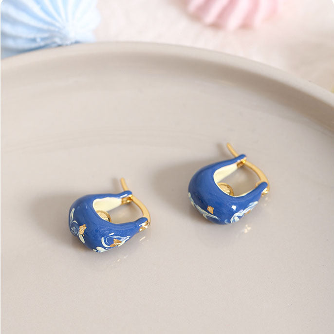 Blue White Porcelain - SlfLuvs Jewelry