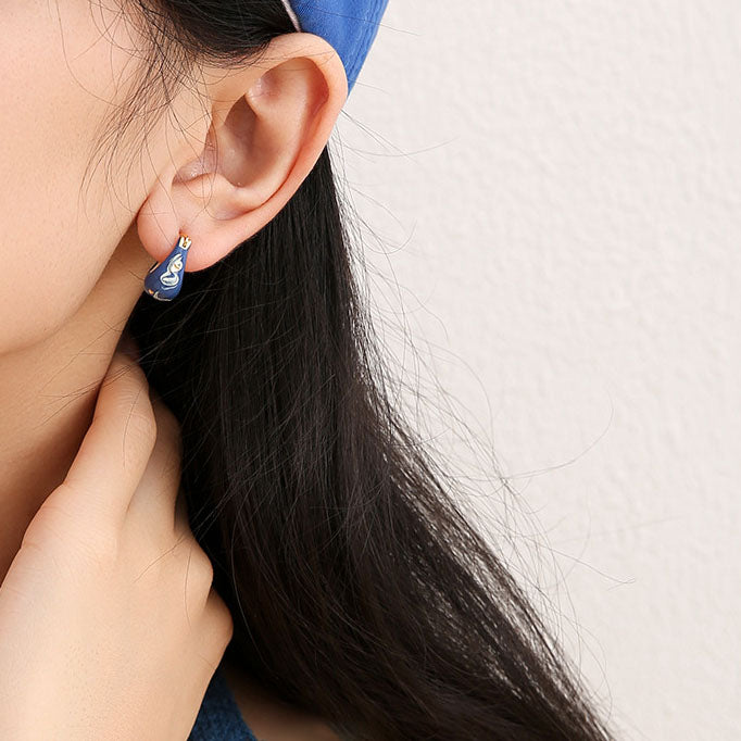 Blue White Porcelain - SlfLuvs Jewelry