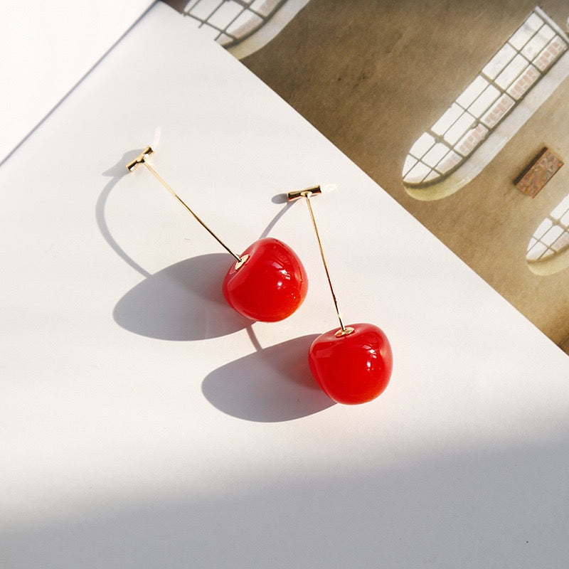 Cherry Earrings - SlfLuvs Jewelry