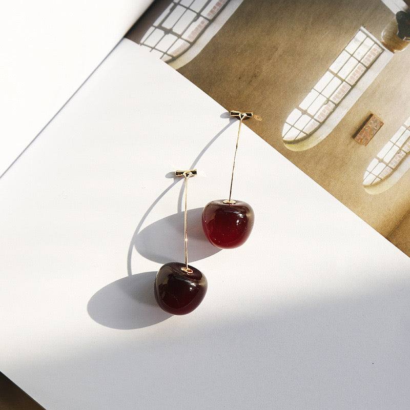Cherry Earrings - SlfLuvs Jewelry