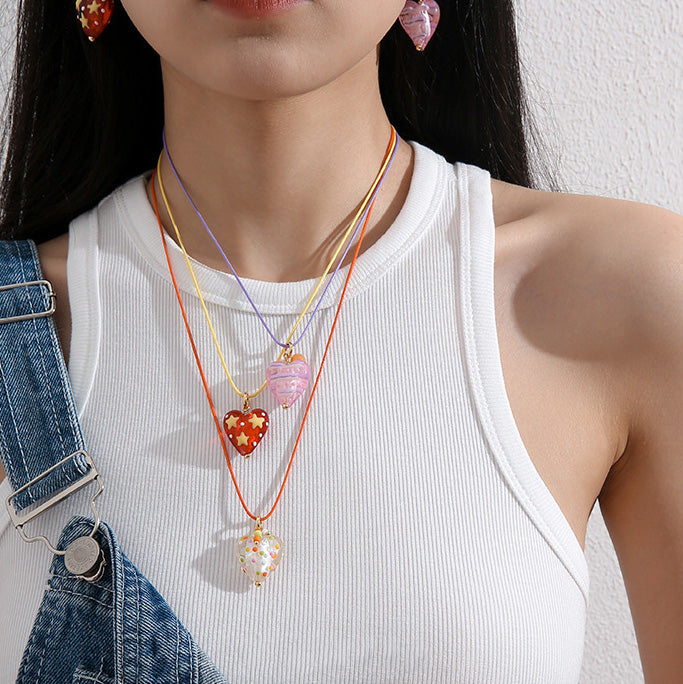 Candy Hearts Necklace - SlfLuvs Jewelry