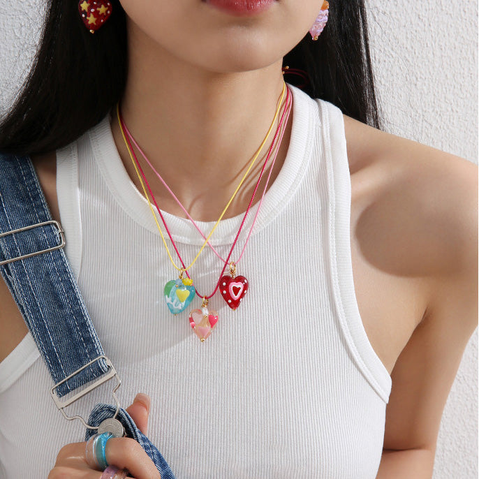Candy Hearts Necklace - SlfLuvs Jewelry